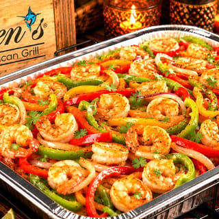 Tray of Shrimp Fajitas (Serves 10)