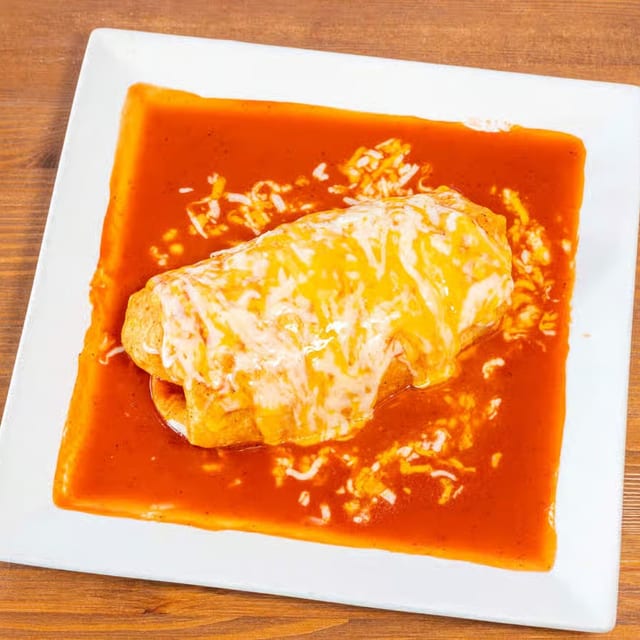 Wet Red Burrito.