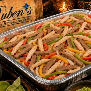 Tray of Steak & Chicken Fajitas (Serves 10)