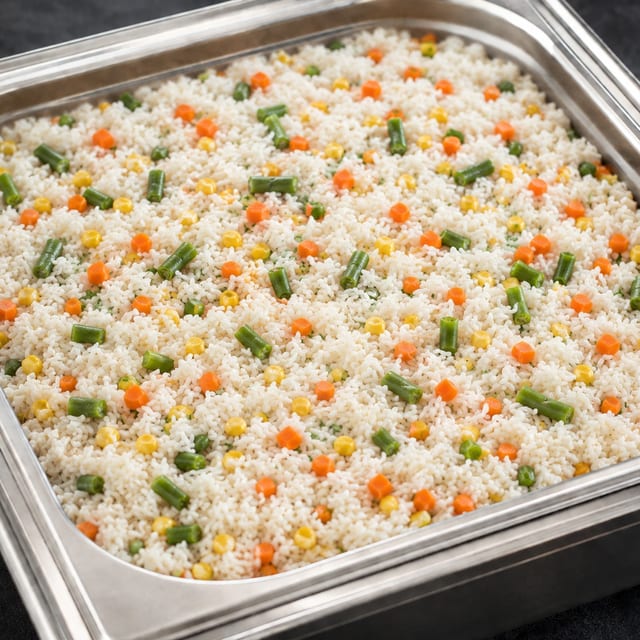 White Rice Tray (Serves 12-15).
