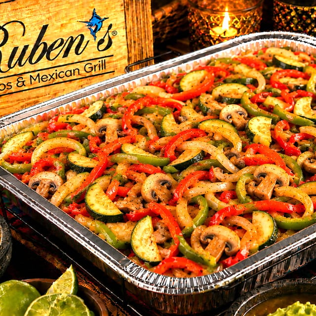 Tray of Veggie Fajitas (Serves 10).