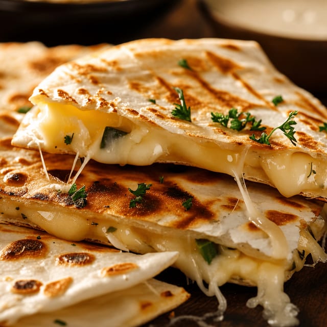 Large Cheese Quesadilla.